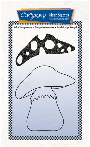 Toadstool Outline A6 Stamp & Mask Set