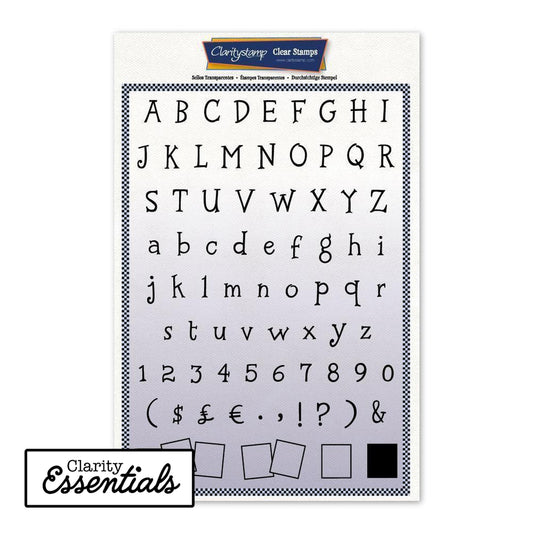 Tall Letterbox Alphabet & Numbers Infill A4 Stamp & Mask Set