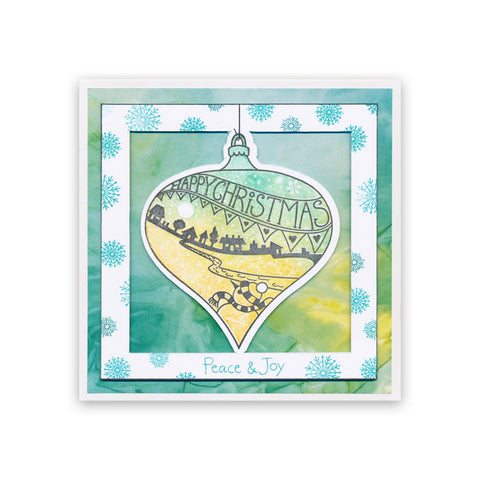Barbara's Christmas Baubles - Two Way Overlay A5 Stamp, Mask & Toppers Collection