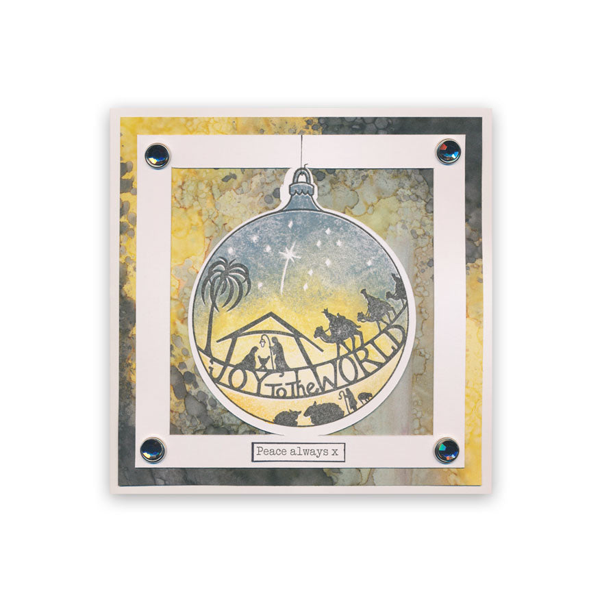 Barbara's Christmas Baubles - Two Way Overlay A5 Stamp & Mask Collection