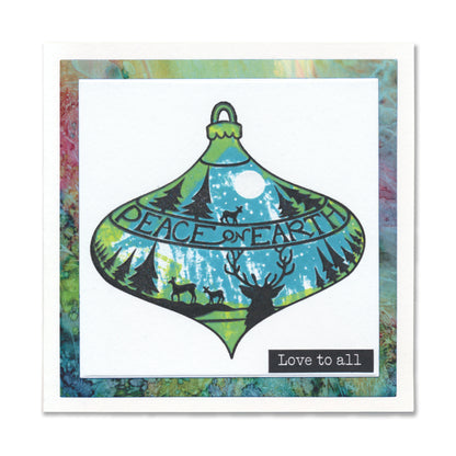 Barbara's Christmas Baubles - Two Way Overlay A5 Stamp & Mask Collection