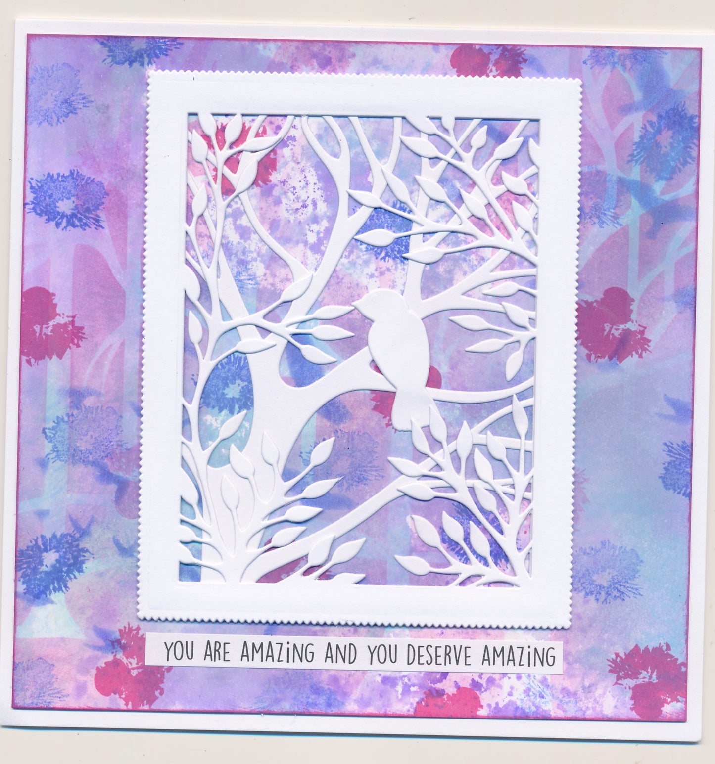 Woodland Aperture With 5 Birds Two Way Overlay Clarity Fresh Cut Die