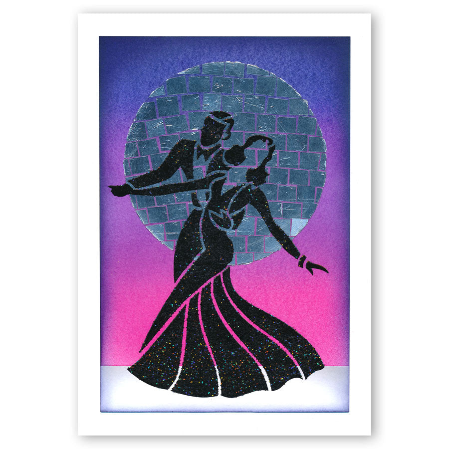 Ballroom Dancers A5 Stencil