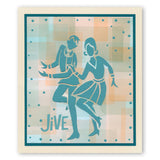 Jive Dancers A5 Stencil