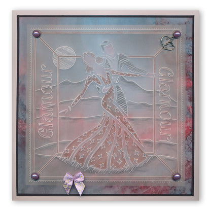 Ballroom Dancers A5 Stencil