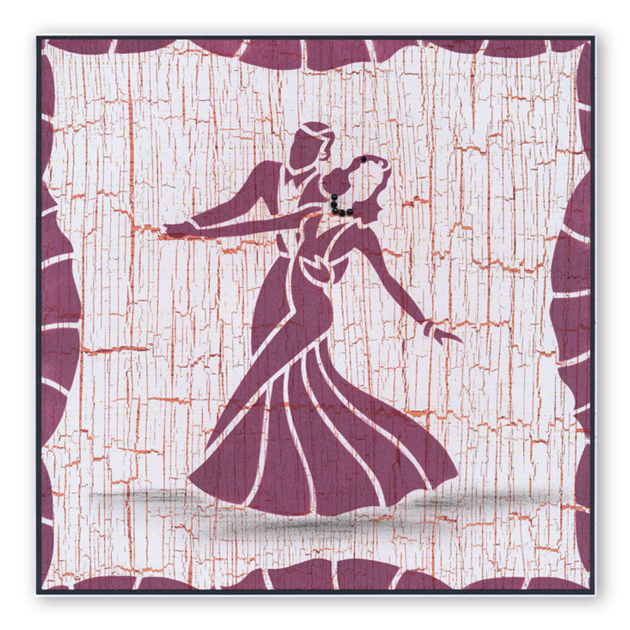 Ballroom Dancers A5 Stencil
