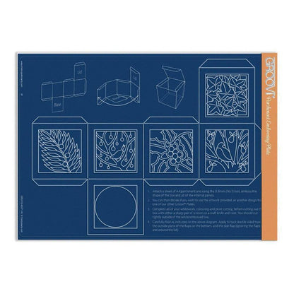 Christmas Cube Box A4 Groovi Tem-plate