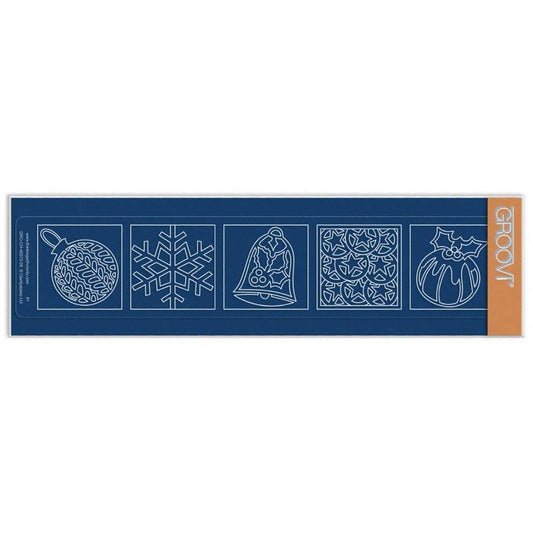 Christmas Squares - Pudding Groovi Border Plate