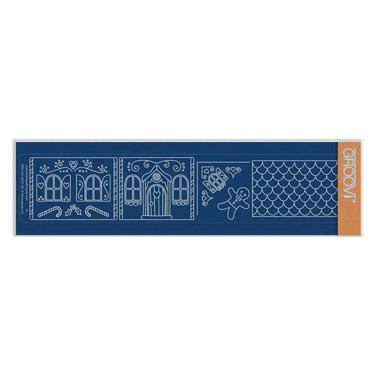 Gingerbread Cottage Groovi Border Plate