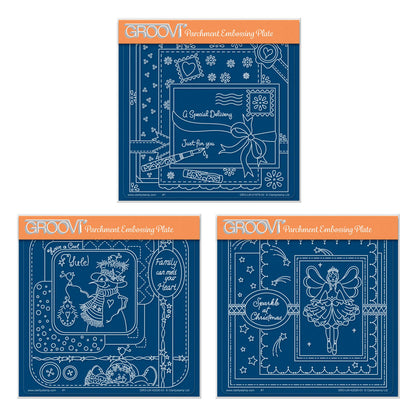 Linda's Easy Layout Set 1 A5 Square Groovi Plate Trio