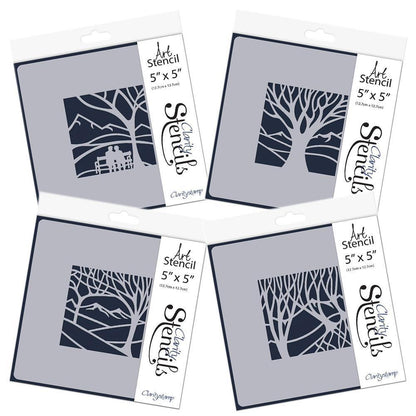 Panoramic Aperture 5" x 5" Stencil Collection