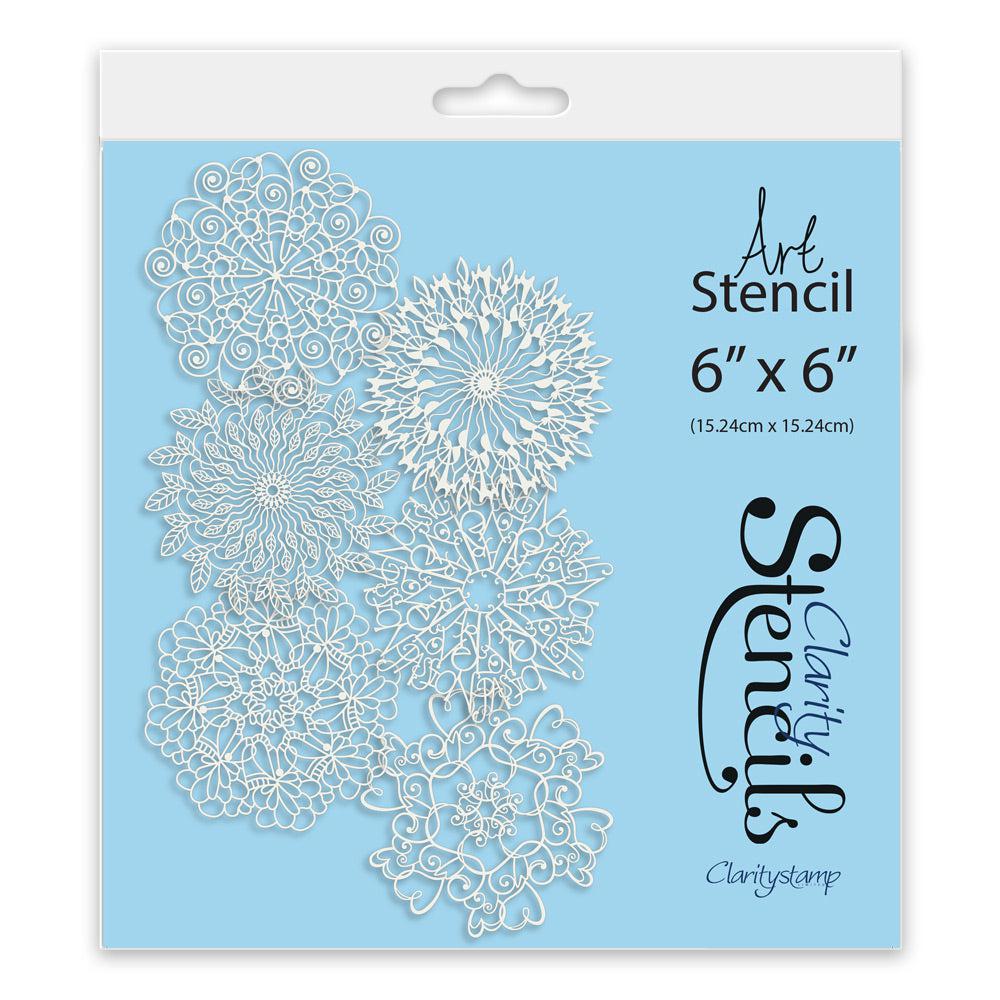 Barbara's Doodle Rounds 6" x 6" Frameless Stencil Collection