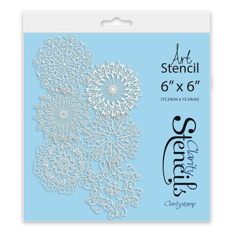 Barbara's Doodle Rounds 6" x 6" Frameless Stencil Collection