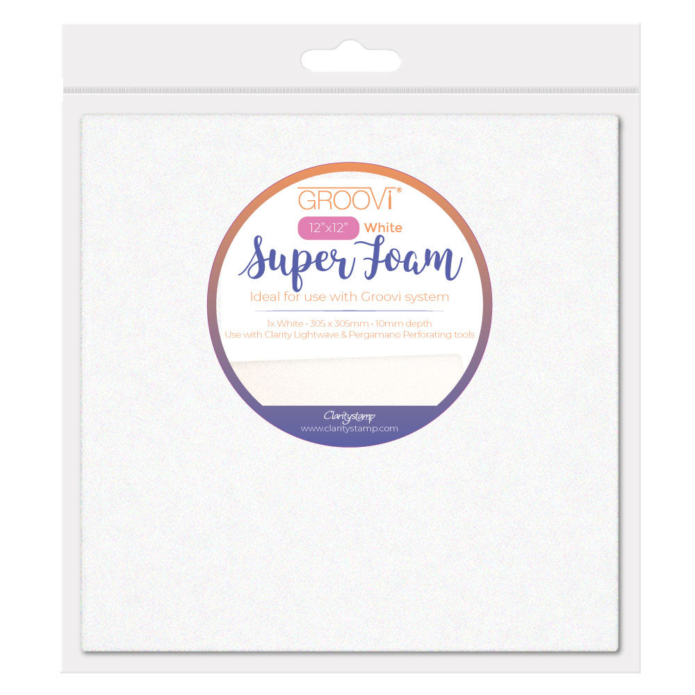12" x 12" White Super Foam