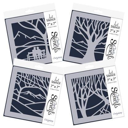 Panoramic Aperture 7" x 7" Stencil Collection