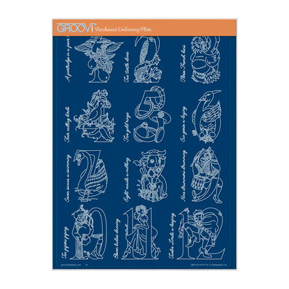 Barbara's 12 Days of Christmas A4 Groovi Plate