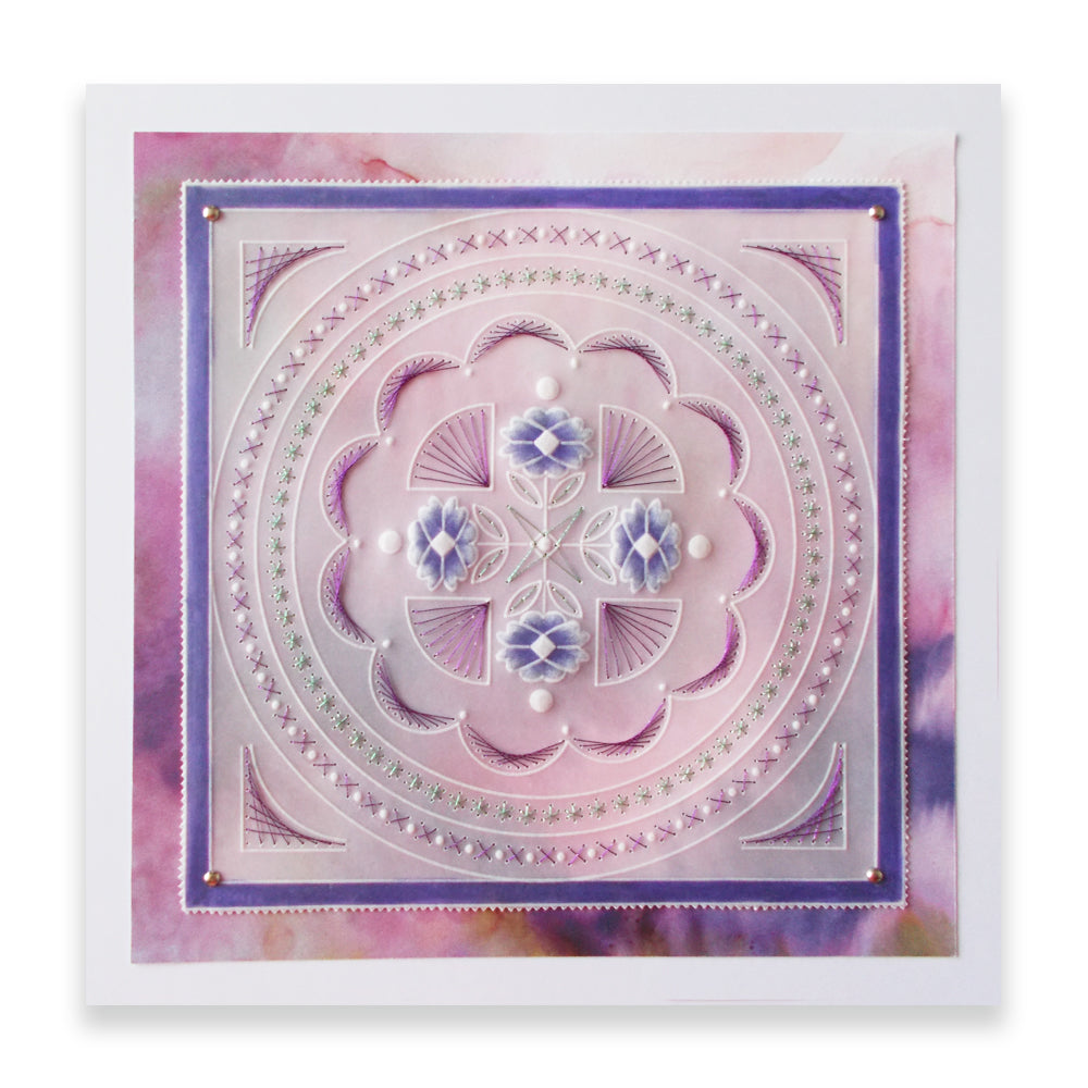 Embroidery Sampler A4 Square Groovi Plate