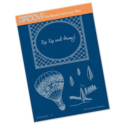 Barbara's SHAC Hot Air Balloon Doodle A5 Groovi Plate