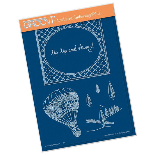 Barbara's SHAC Hot Air Balloon Doodle A5 Groovi Plate
