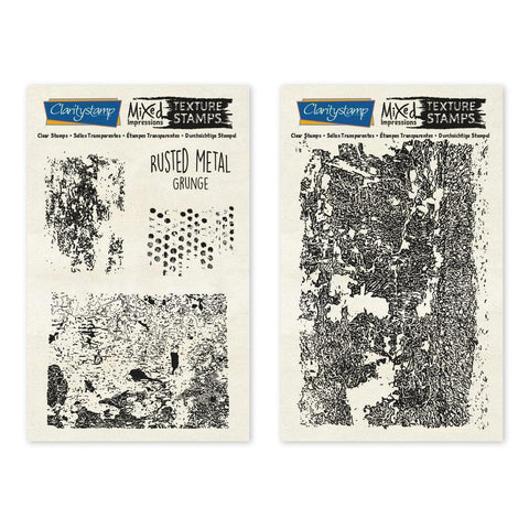 Rusted Metal - Grunge - Mixed Impressions A5 Stamp Set
