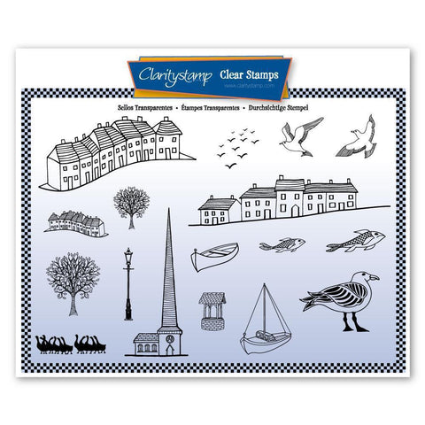 Village & Harbour A5 Stamp Set