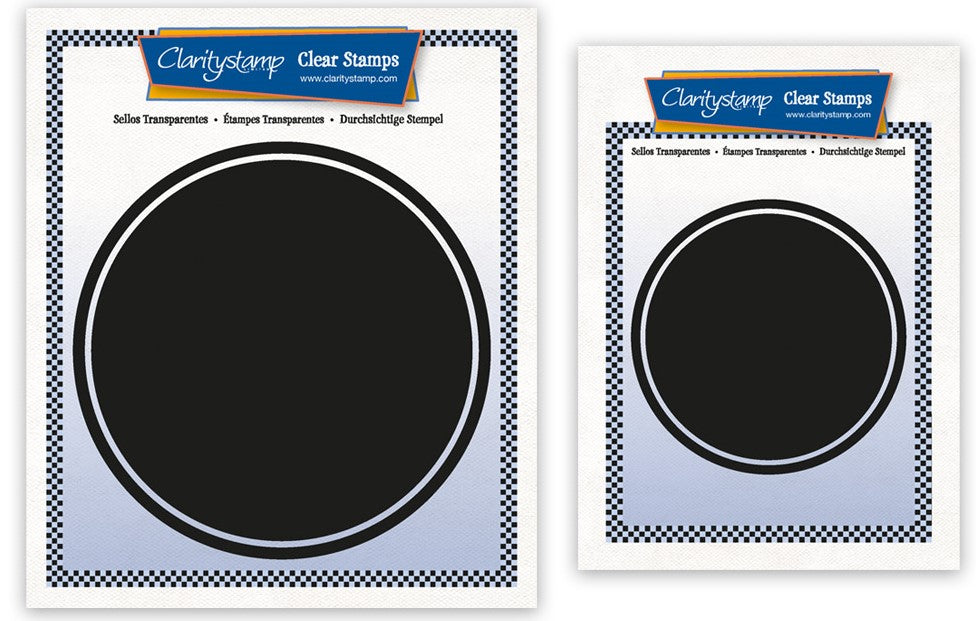 Circle Full Surface Backdrops A5 Square & A6 Square Stamp Duo – Clarity ...