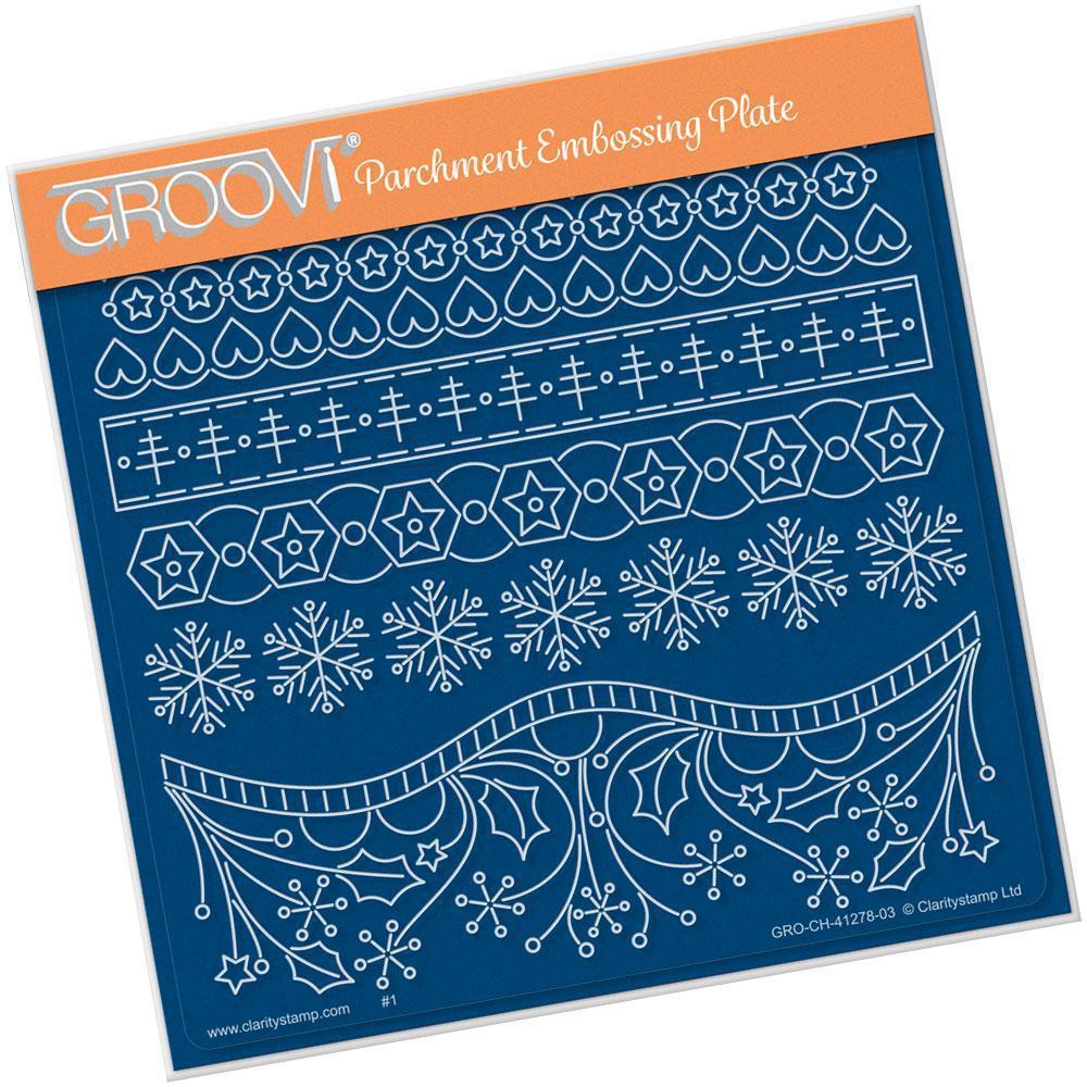Tina's Hearty Christmas A5 Square Groovi Plate