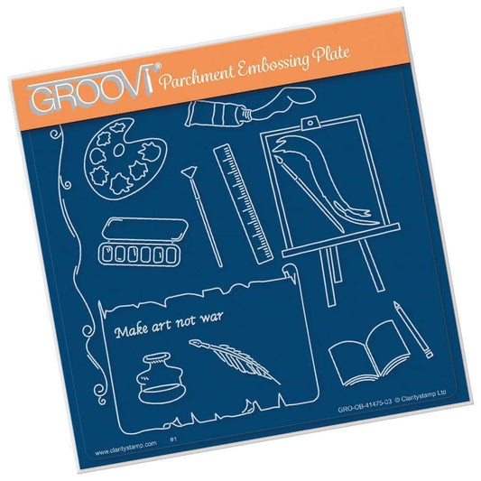 Hobbies & Pastimes - Art A5 Square Groovi Plate