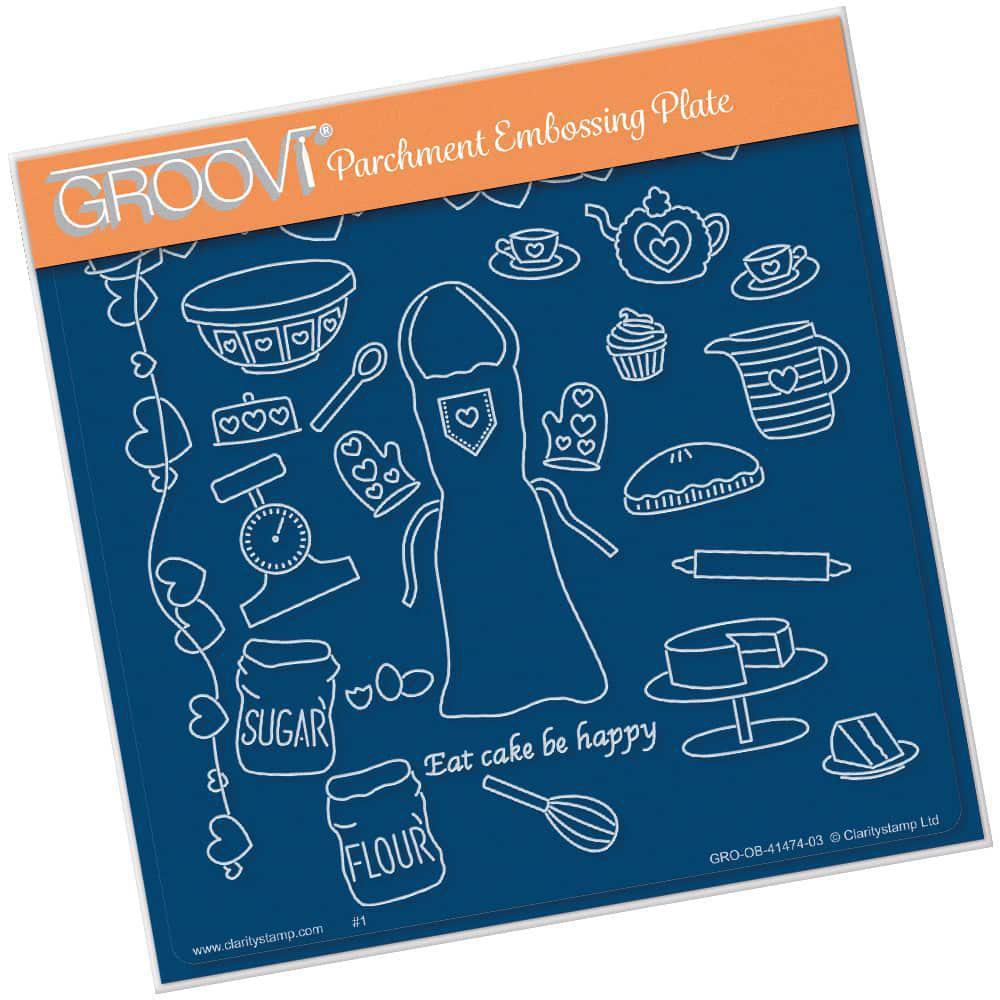 Hobbies & Pastimes - Baking A5 Square Groovi Plate
