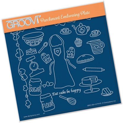 Hobbies & Pastimes - Baking A5 Square Groovi Plate