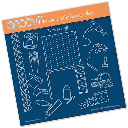 Hobbies & Pastimes - Crafting A5 Square Groovi Plate