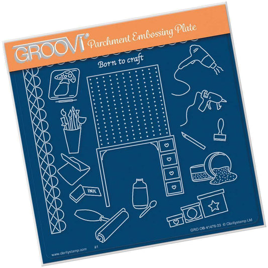 Hobbies & Pastimes - Crafting A5 Square Groovi Plate