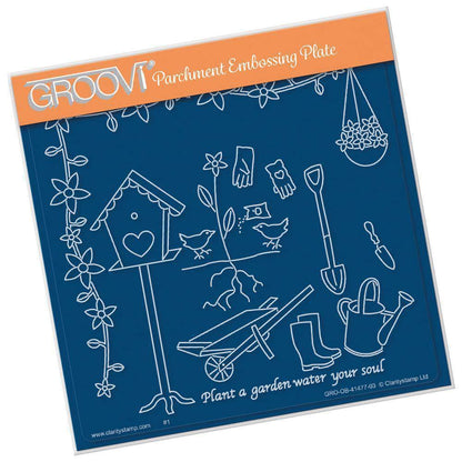 Hobbies & Pastimes - Gardening A5 Square Groovi Plate