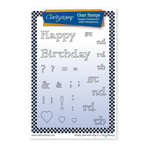 Floral Numbers - Happy Birthday A6 Stamp Set