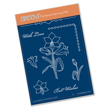 Linda's Amaryllis A6 Groovi Plate