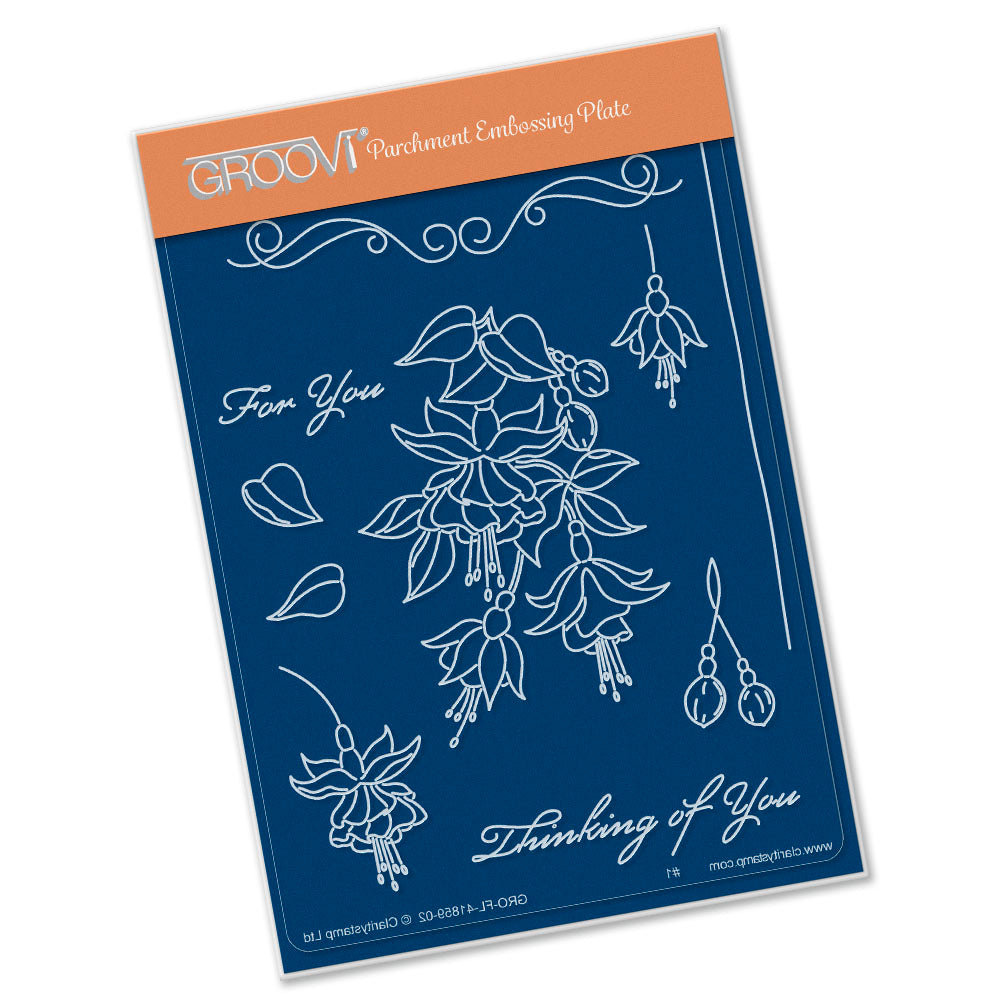 Linda's Fuchsia A6 Groovi Plate