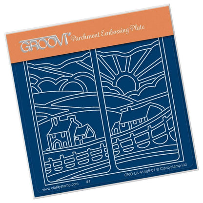 Room With a View 1 - Sunshine A6 Square Groovi Plate