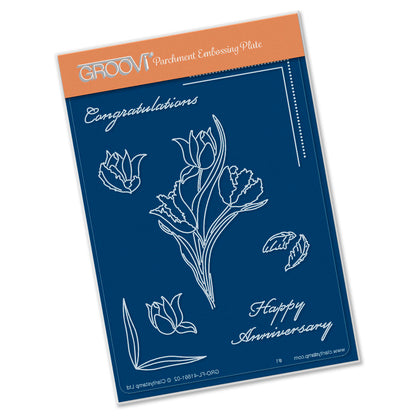 Linda's Tulip A6 Groovi Plate
