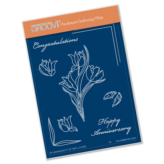 Linda's Tulip A6 Groovi Plate