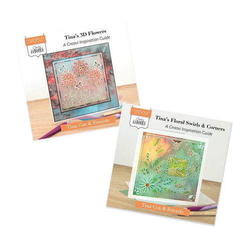 Clarity ii Books: Tina's 3D Flowers & Floral Swirls Groovi Inspiration Guide Bundle
