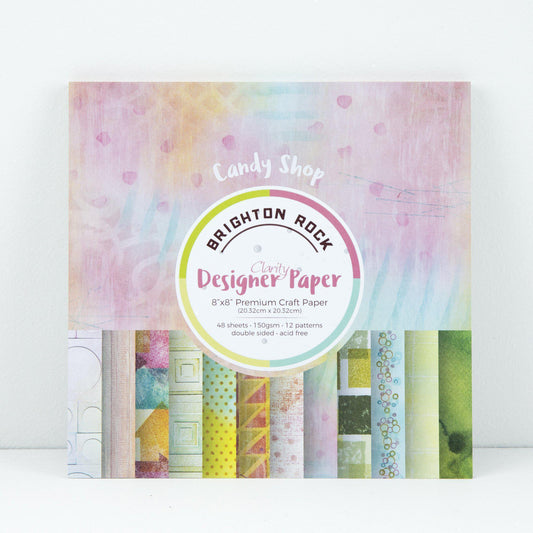 Brighton Rock Designer Paper Pack 8" x 8"
