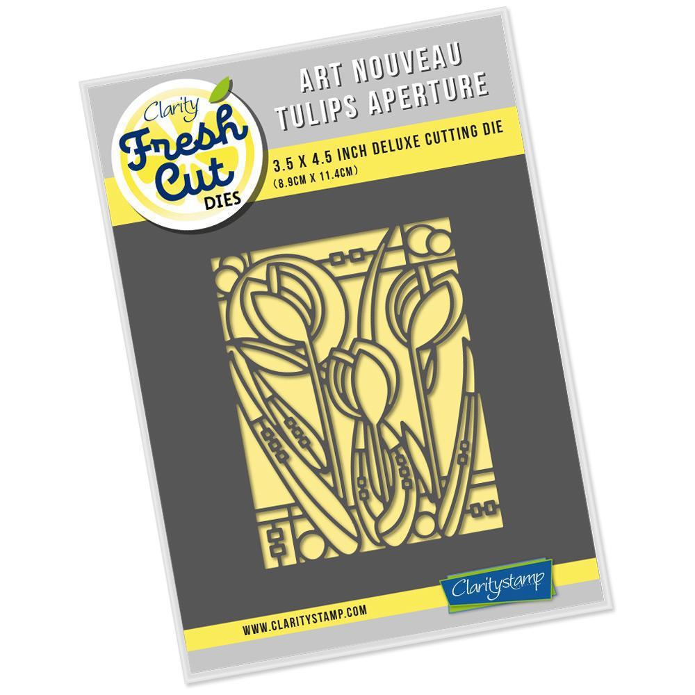 Art Nouveau Tulips Aperture Clarity Fresh Cut Die