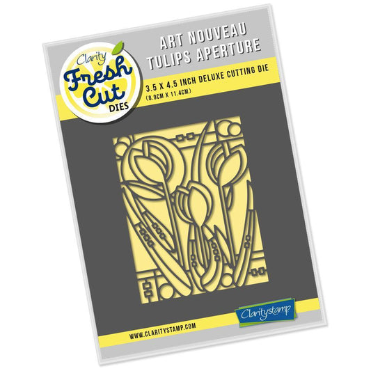 Art Nouveau Tulips Aperture Clarity Fresh Cut Die