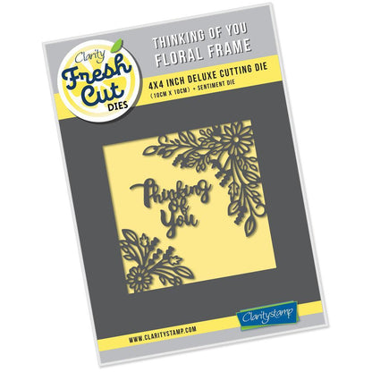 Thinking of You Floral Frame Clarity Fresh Cut Die