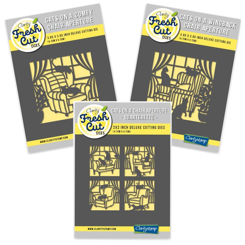 Comfy Cats Trio - Aperture Clarity Fresh Cut Dies