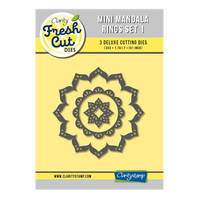 Mini Mandala Rings Set 1 Clarity Fresh Cut Die