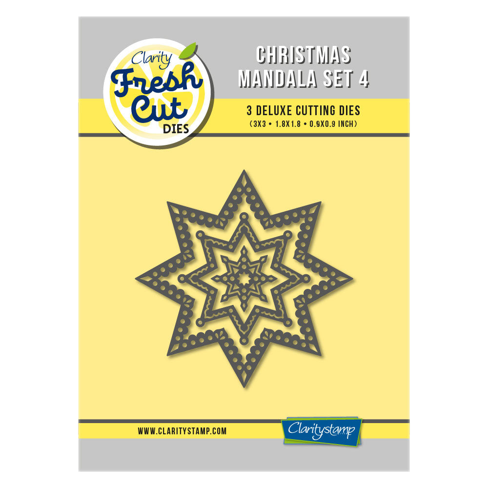 Christmas Mandala Set 4 Clarity Fresh Cut Die
