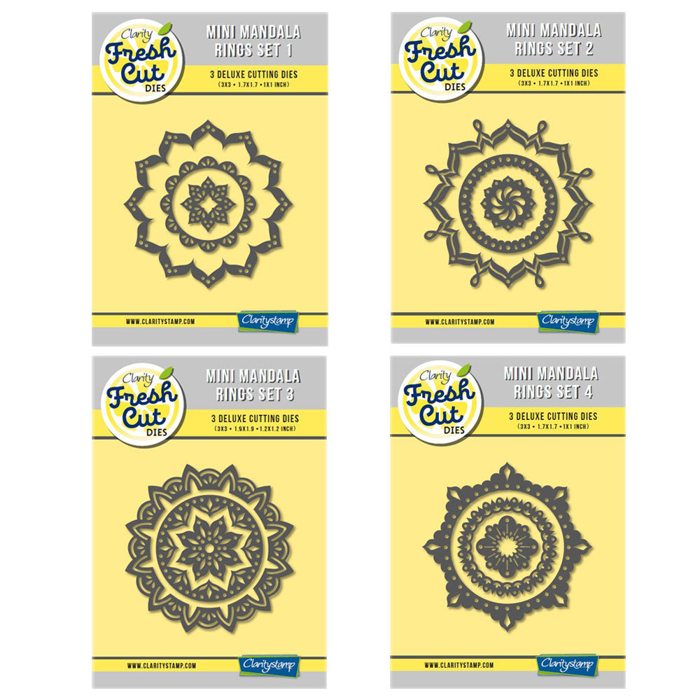 Mini Mandala Rings Clarity Fresh Cut Die Collection