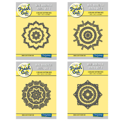 Mini Mandala Rings Clarity Fresh Cut Die Collection