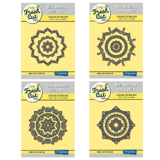 Mini Mandala Rings Clarity Fresh Cut Die Collection